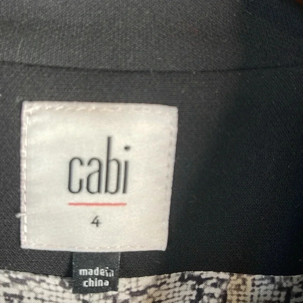 CABI Abbott Jacket Blazer Black Pleated Statement Balloon Sleeves Buttoned 4 - Picture 7 of 11